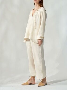 Nothing Fits But Cotton Muslin Gauze Blouse